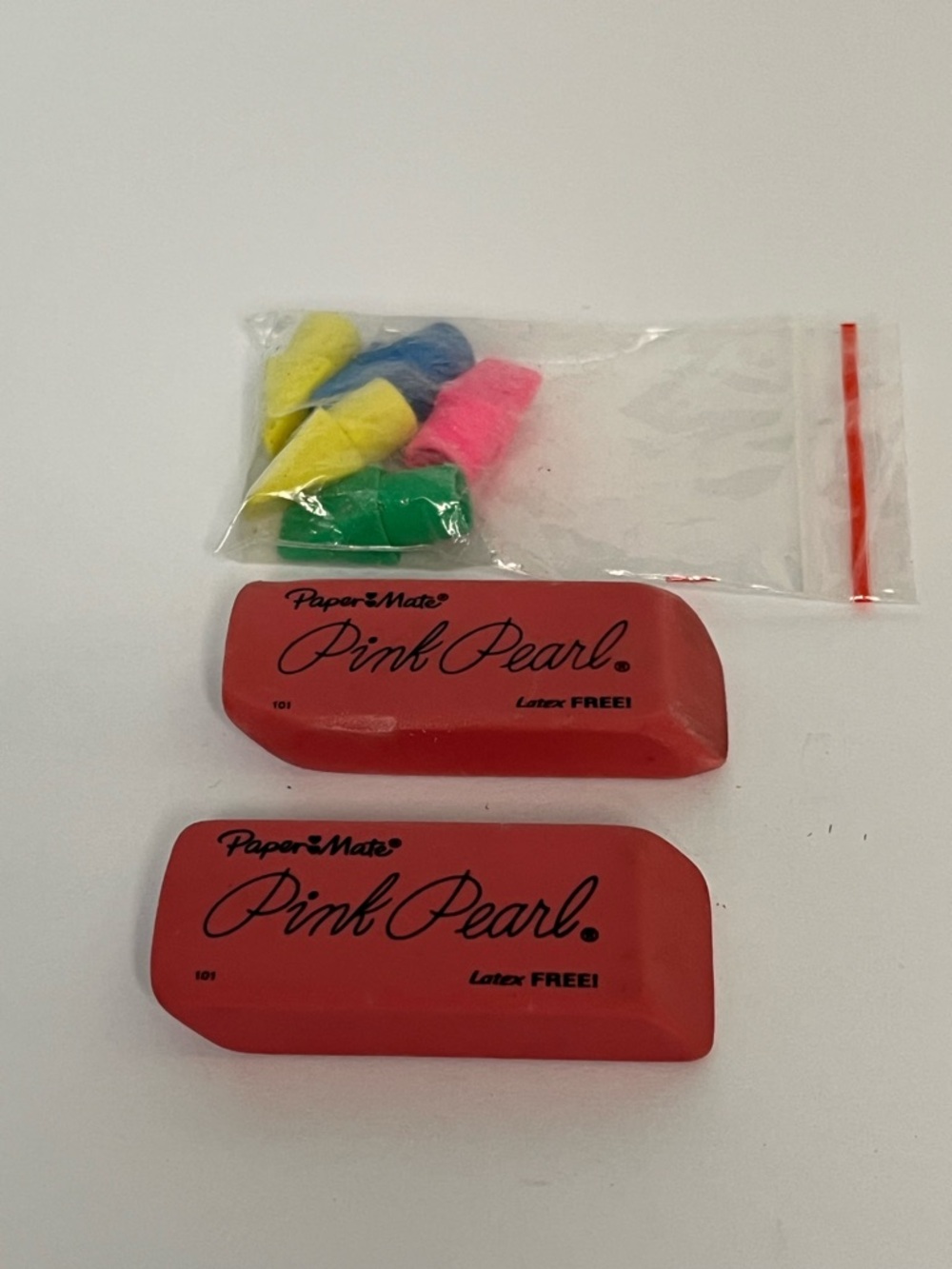 Paper Mate Pink Pearl Red Eraser - Pack of 2